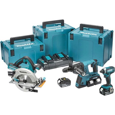 Makita DLX3049PTJ 18v LXT Cordless 3 Piece Power Tool Kit