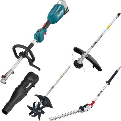 Makita DUX18 18v LXT Cordless Brushless Split Shaft Garden Multi Tool Set