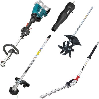Makita DUX60 Twin 18v LXT Cordless Brushless Split Shaft Garden Multi Tool Set