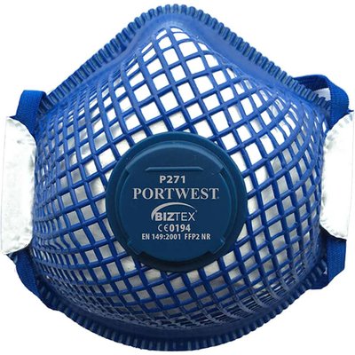 Portwest Ergonet FFP2 Valved Dolomite Dust Mask