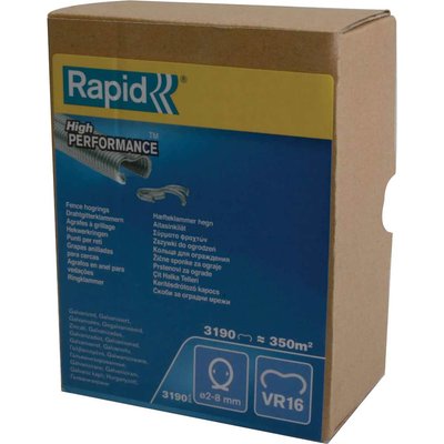 Rapid VR16 Fence Hog Rings Galvanised Pack of 3190