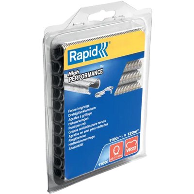 Rapid VR22 Fence Hog Rings Galvanised Pack of 1100