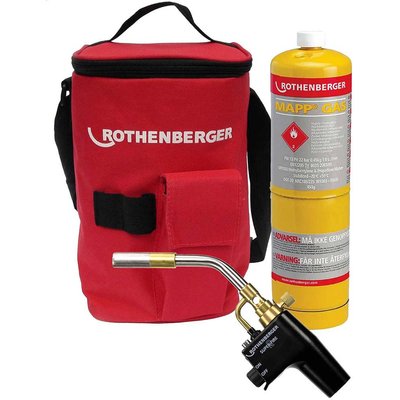 Rothenberger SuperFire 2 Gas Blow Torch and 1 Bottle Mapp Gas & Hot Bag