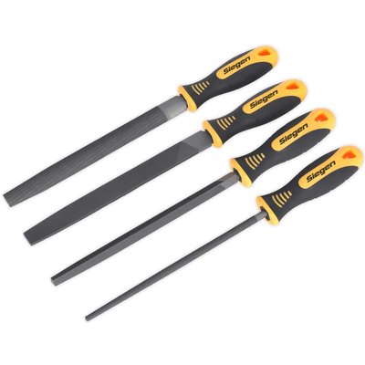 Siegen 4 Piece Soft Grip File Set