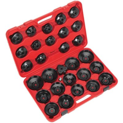 Sealey 30 Piece Oil Filter Cap Wrench Set
