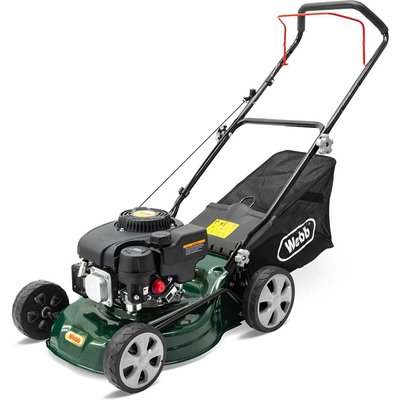 Webb WER410HP Classic Petrol Rotary Lawnmower 410mm FREE Safety Glasses, Gloves & Oil Worth £15