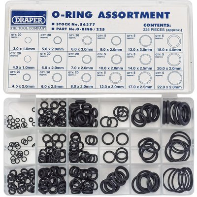 Draper 225 Piece O Ring Assortment