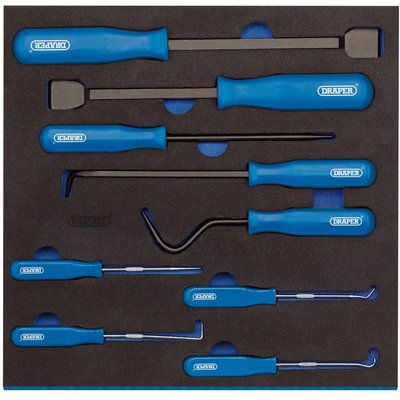 Draper 9 Piece Scraper, Hook and Pick Set In Eva Insert Tray