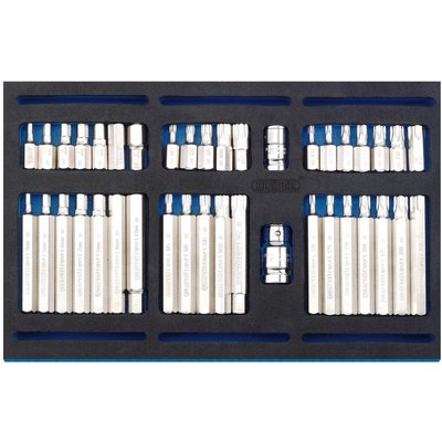 Draper 40 Piece Screwdriver Insert Bit Set In Eva Insert Tray