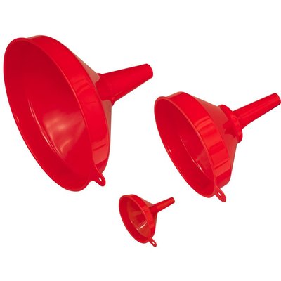 Sealey 3 Piece Fixed Spout Funnel Set
