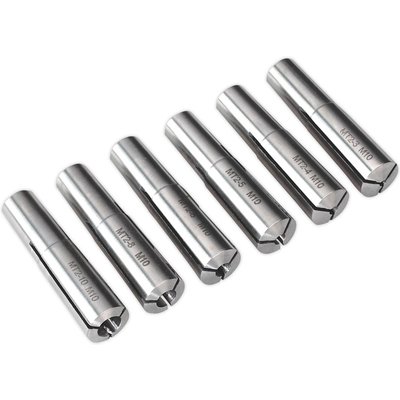 Sealey 6 Piece MT2-M10 Collet Set for SM2503 Mini Lathe