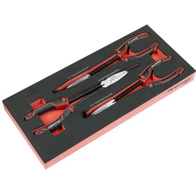 Sealey Premier 3 Piece Long Reach Needle Nose Pliers Set in Module Tray