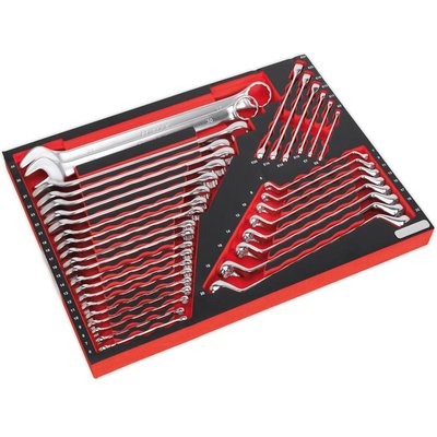 Sealey 35 Piece Multi Purpose Spanner Set in Module Tray