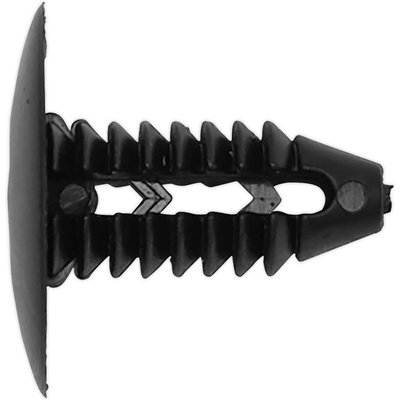 Sealey Universal 20mm x 18mm Fir Tree Clips Black Pack of 20