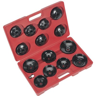 Sealey VS7003 15 Piece Oil Filter Cap Wrench Set