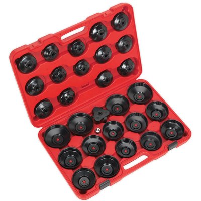 Sealey 30 Piece Oil Filter Cap Wrench Set