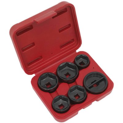 Sealey VS7103 6 Piece Oil Filter Cap Wrench Set