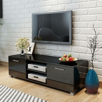 Black Glass TV Units and Media Furniture Clear Glass TV Stands