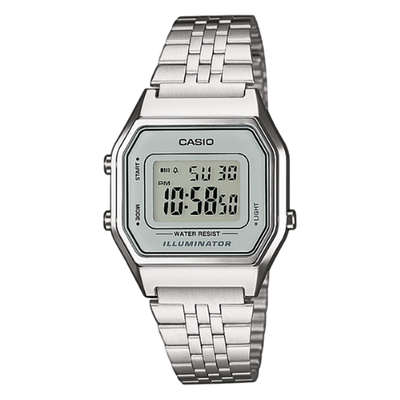 Casio Classic LA680WEA-7EF Ladies Silver Digital Watch