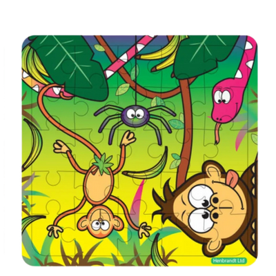Fun Toys Jungle Jigsaw Wooden Puzzle Assorted 13 x 12 cm – 1 Pc
