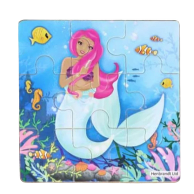 Fun Toys Mermaids Jigsaw Wooden Puzzle Assorted 11 cm – 1 Pc