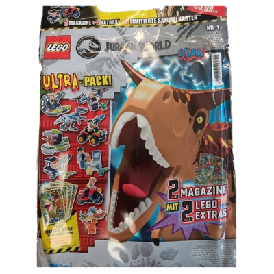 LEGO Jurassic World Ultra Pack Magazine Bundle with Mini Figures
