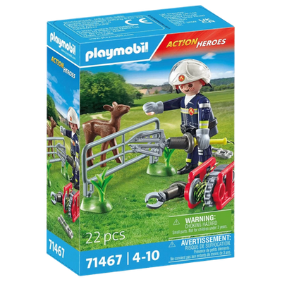 Playmobil Action Heroes Firefighting Mission Animal Rescue