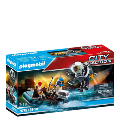 Playmobil City Action Police Jet Pack with Boat