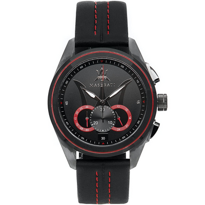 Maserati R8871612023 Traguardo Chronograph Black Dial Men's Watch
