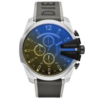 Diesel DZ4523 Mega Chıef 54mm Leather Black Mens Watch