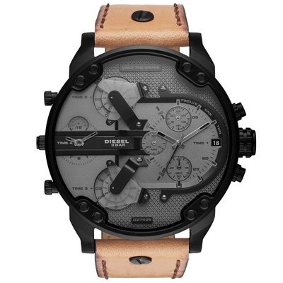 Diesel DZ7406 Mr. Daddy 2.0 Chronograph Brown Leather Men's Watch