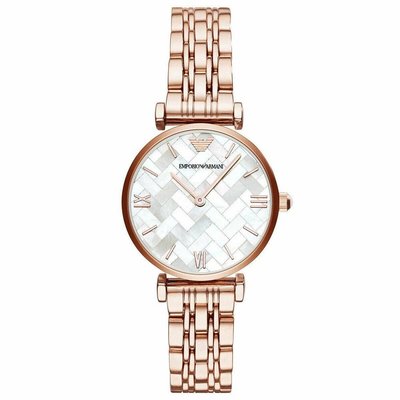 Emporio Armani AR11110 Gianni T-Bar Rose-Gold Tone Women's Watch