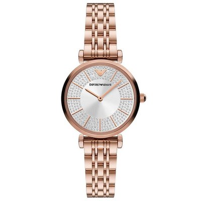 Emporio Armani AR11446 Gianni T-Bar Analog Silver Dial Women's Watch