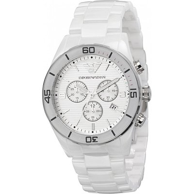 Emporio Armani AR1424 White Ceramica Men's Watch