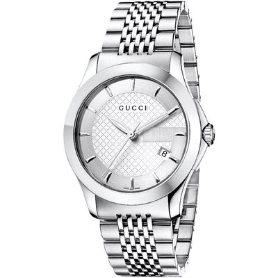 Gucci YA126401 G-Timeless Silver Dial Men's Watch