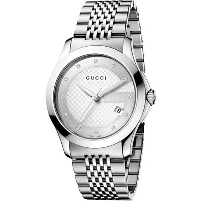 Gucci YA126404 G-Timeless Silver Dial Men's Watch