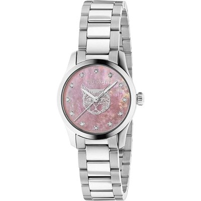 Gucci YA1265025 G-Timeless Pink Mother of Pearl Dial Ladies Watch