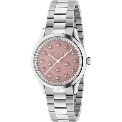 Gucci YA1265033 G-Timeless Pink Dial Ladies Watch