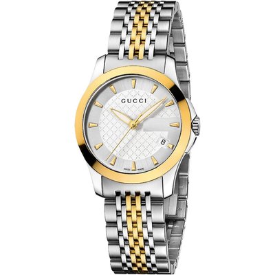 Gucci YA126511 G-Timeless Two-Tone Ladies Watch