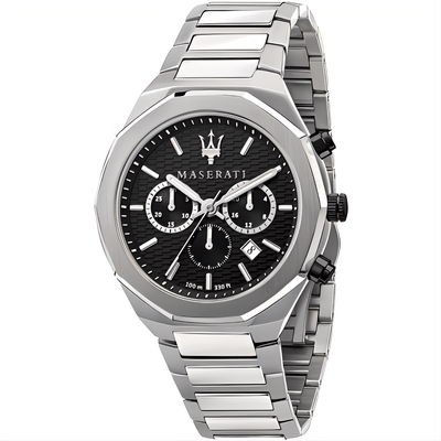 Maserati R8873642004 Stile Chronograph Black Dial Men's Watch