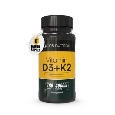 Vitamin D3 + K2 | 4000iu | 180 Tablets