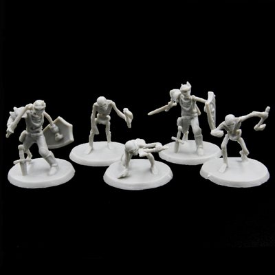 Skeleton Miniature Set 1 | 28mm tabletop scale perfect for D&D and other wargames
