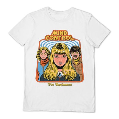 Steven Rhodes "Mind Control for Beginners" White T-Shirt