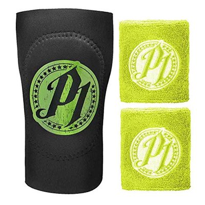 AJ Styles Green Wristband and Elbow Pad 3 Piece Set