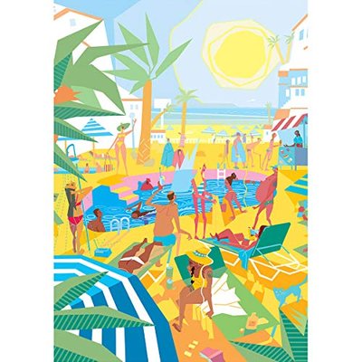 Lanzarote - 18"x24" limited edition wall art poster giclée print by illustrator Robert Ball