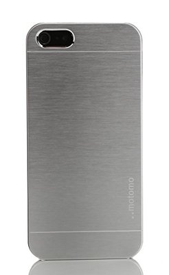 Motomo Slim Aluminium Phone Case for Apple iPhone 4/4S Metallic Silver