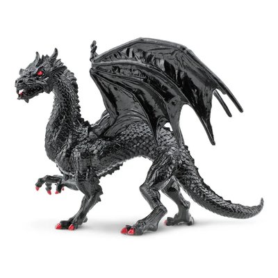 Hand Painted | Twilight Black Dragon