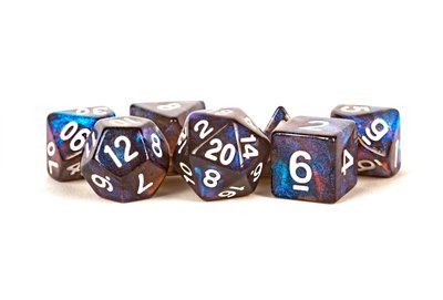 Stardust Acrylic Polyhedral Dice Set | Galaxy