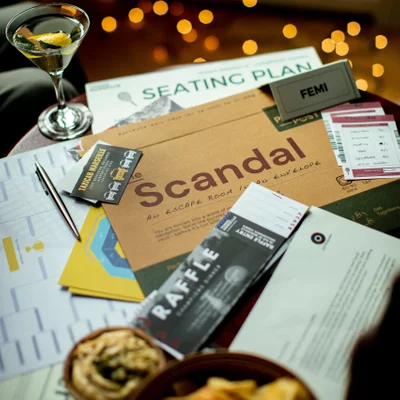 Escape Room in An Envelope | Dinner Party - THE SCANDAL