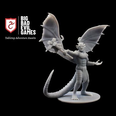 Pit Fiend Devil Miniature | Large scale on a 50mm base, perfect for a D&D boss monster